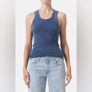 AGOLDE Poppy Tank in Indigo (12)